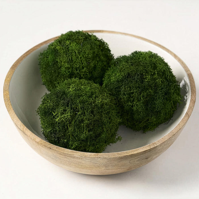 4.3" Preserved Sphagnum Moss Ball-Shaped Topiary -Green (Pack of 18) - APS312-GR