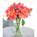 13.5" Silk Dahlia Flower Stem -Watermelon (Pack of 12) - FSD718-WM