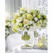 35" Silk Stargazer Lily Flower Spray -White (Pack of 12) - FSL122-WH