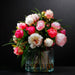 18" Silk Peony Bud Flower Spray -Cream (Pack of 12) - FSP701-CR