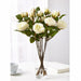 18.75" Silk Rose Flower Stem -Cream (Pack of 12) - FSR152-CR