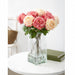 20" Silk Cabbage Rose Bud Flower Stem -2 Tone Pink (Pack of 12) - FSR839-PK/TT