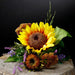 28" Artificial Sunflower Flower Spray -Brown (Pack of 12) - FSS463-BR