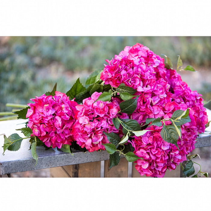 34" Silk Hydrangea Flower Spray -Beauty (Pack of 12) - GTH402-BT