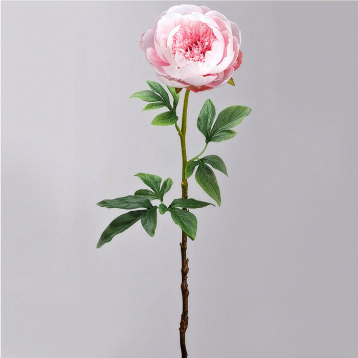 24" Hand-Wrapped Silk Peony Flower Spray -Pink (Pack of 12) - HSP773-PK