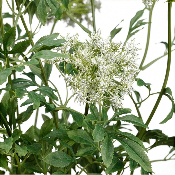 40.5" Queen Anne's Lace Plant Silk Flower Arrangement -White - LFQ119-WH
