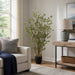 5' Mini Leaf Silk Plant w/Pot -Green - LP0008-GR