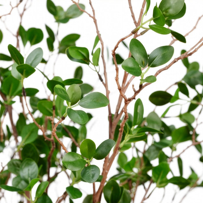 6' Mini Leaf Silk Plant w/Pot -Green - LP0009-GR