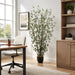 6' Mini Leaf Silk Plant w/Pot -Green - LP0009-GR