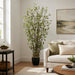 6' Mini Leaf Silk Plant w/Pot -Green - LP0009-GR