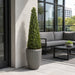 4' Outdoor UV-Resistant Artificial Boxwood Cone-Shaped Topiary w/Pot, Battery LED Pre-Lit -Green - LPB254-GR