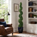 5' Pond Boxwood Spiral Artificial Topiary Tree w/Pot -Green - LPB715-GR