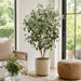 5'7" Silk Eucalyptus Leaf Tree w/Plastic Pot -Green - LPE015-GR