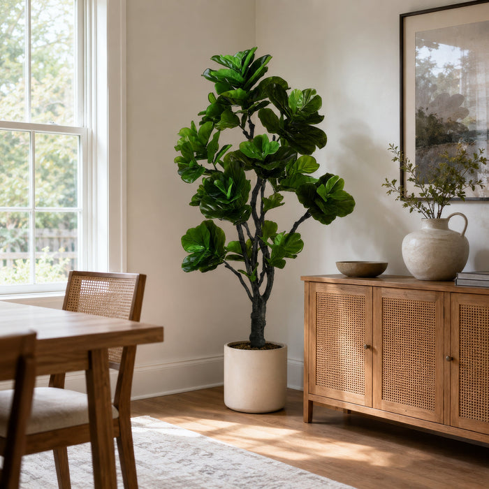 5'9" EVA Fiddle Leaf Fig Artificial Tree w/Pot -Green (Pack of 2) - LPF410-GR