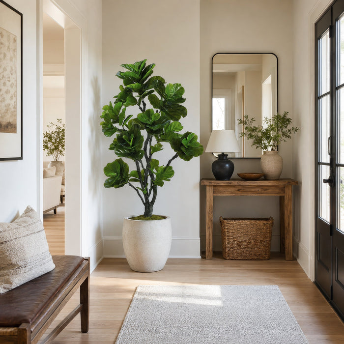 5'9" EVA Fiddle Leaf Fig Artificial Tree w/Pot -Green (Pack of 2) - LPF410-GR
