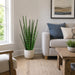 33" Sansevieria Snake Grass Artificial Plant w/Pot -Green - LZG723-GR