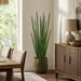 4' Sansevieria Snake Grass Artificial Plant w/Pot -Green (Pack of 2) - LPG724-GR