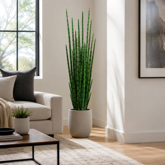 5'3" Sansevieria Snake Grass Artificial Plant w/Pot -Green (Pack of 2) - LPG725-GR