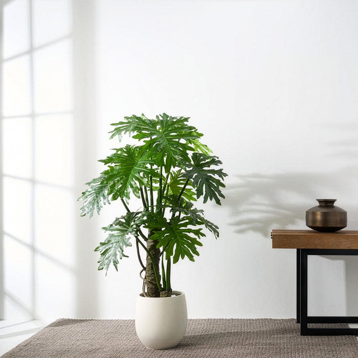 5' EVA Plume Split Leaf Faux Plant w/Pot -Green - LZP105-GR