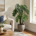 5' EVA Plume Split Leaf Faux Plant w/Pot -Green - LZP105-GR
