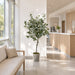 5' Silk Eucalyptus Tree w/Magnesium Oxide Pot -Green - LTE970-GR