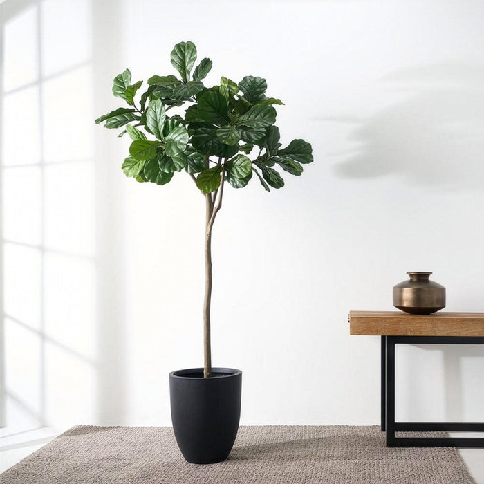 7' Fiddle Leaf Fig Faux Tree w/Pot -Green (Pack of 2) - LTF156-GR