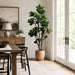 7' Fiddle Leaf Fig Faux Tree w/Pot -Green - LTF707-GR