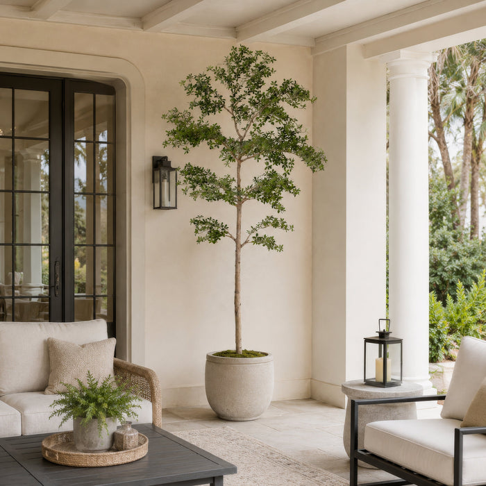 9' Shady Lady Olive Silk Tree w/Pot -Green - LTP931-GR