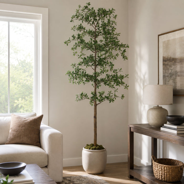 7' Shady Lady Olive Silk Tree w/Pot -Green - LTP932-GR