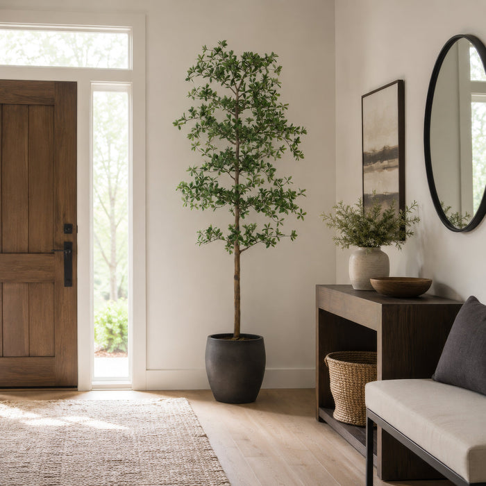 7' Shady Lady Olive Silk Tree w/Pot -Green - LTP932-GR