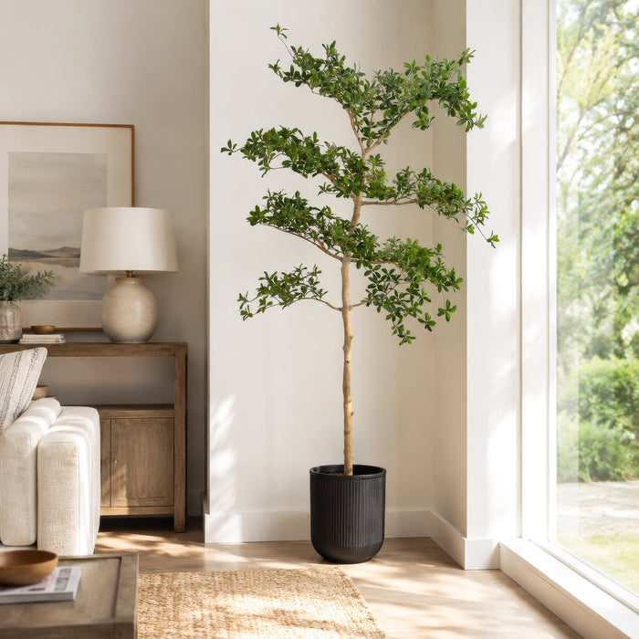 6' Shady Lady Olive Silk Tree w/Pot -Green - LTP933-GR