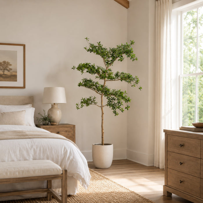 6' Shady Lady Olive Silk Tree w/Pot -Green - LTP933-GR
