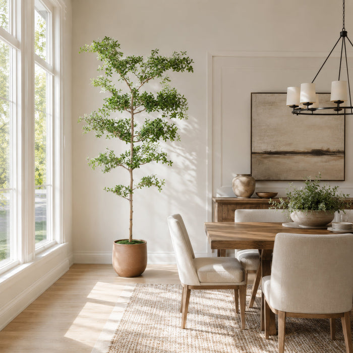 8' Shady Lady Olive Silk Tree w/Pot -Green - LTP934-GR