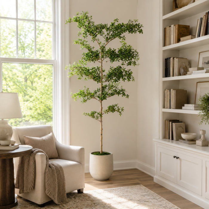 8' Shady Lady Olive Silk Tree w/Pot -Green - LTP934-GR