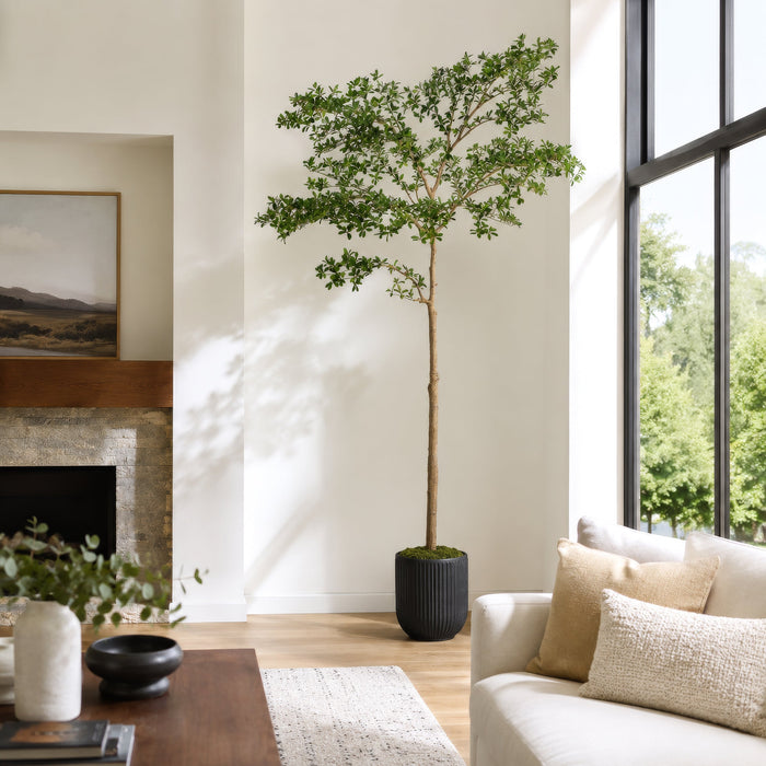 9' Shady Lady Olive Silk Tree V2 w/Pot -Green - LTP936-GR