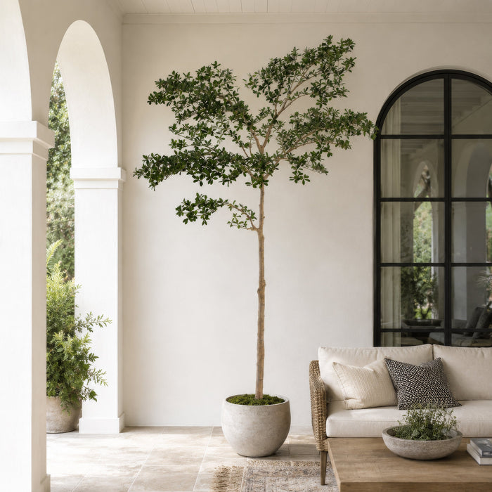 9' Shady Lady Olive Silk Tree V2 w/Pot -Green - LTP936-GR