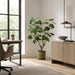 4' Fig Silk Tree w/Clay Pot -Green - LVF148-GR