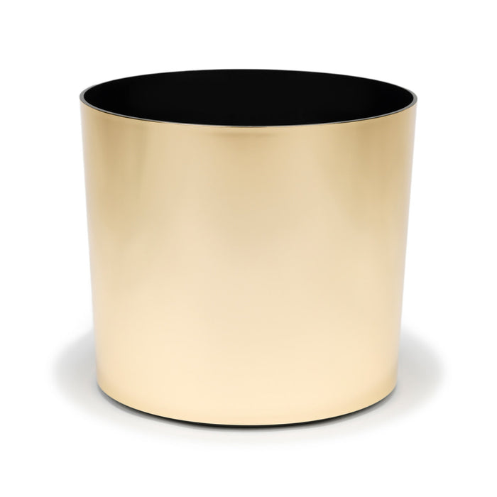 6"Hx7"W to 7"Hx12"W Vista Metallic Tabletop Round Planter