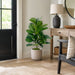 33" Multi Stem Silk Fiddle Leaf Fig Plant w/Pot -Green - SAFB165TS