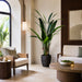 5'3" Bird Of Paradise Silk Palm Tree w/Pot -Green - SAFB415TB