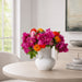 15"Hx19"W Mixed Ranunculus & Peony Silk Flower Arrangement w/Ceramic Vase -Mixed Colors - WF0740-MX