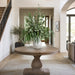 49"Hx40"W Mixed Eucalyptus Leaf Branch Artificial Arrangement w/Ceramic Vase -Green - WF0779-GR/GY