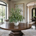 49"Hx40"W Mixed Eucalyptus Leaf Branch Artificial Arrangement w/Ceramic Vase -Green - WF0779-GR/GY