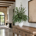 49"Hx40"W Mixed Eucalyptus Leaf Branch Artificial Arrangement w/Ceramic Vase -Green - WF0779-GR/GY