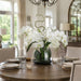 26"Hx28"W Phalaenopsis Orchid Silk Flower Arrangement -Cream - WF1157-CR