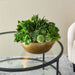 14"Hx21"W Echeveria, Succulent & Allium Artificial Plant w/Metal Pot -Light Green - WF1388-GR/LT