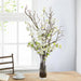 34"Hx19"W Cherry Blossom & Twig Silk Flower Arrangement -White - WF9006-WH