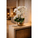 39"Hx30"W Silk Phalaenopsis Orchid Flower Arrangement w/Planter -White - WF9390-WH