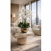 39"Hx30"W Silk Phalaenopsis Orchid Flower Arrangement w/Planter -White - WF9390-WH