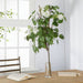 37.5" Silk Lilac Flower & Twig Arrangement w/Glass Vase -Cream/Green - WF9855-CR/GR